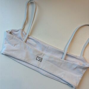 Crop Shop Boutique White Sports Bra